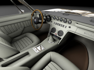 Maserati Ghibli 4900 SS Coupe 1970 3D Модель