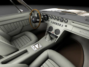 Maserati Ghibli 4900 SS Coupe 1970 3D Model