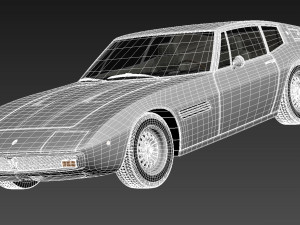 Maserati Ghibli 4900 SS Coupe 1970 3D Модель