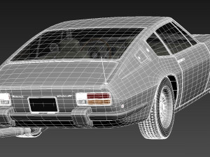 Maserati Ghibli 4900 SS Coupe 1970 3D Модель