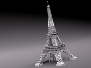 Eiffel Tower Paris France 3D-Modell