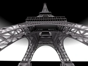 Eiffel Tower Paris France 3D Model