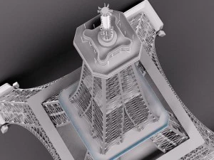 Eiffel Tower Paris France 3D Model