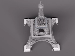 Eiffel Tower Paris France 3D Model