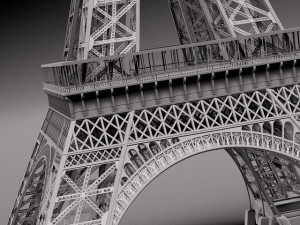 Eiffel Tower Paris France Modello 3D
