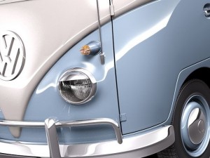 Volkswagen Camper Van 1950 3D 모델