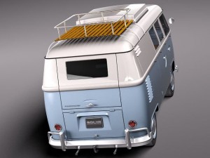 Volkswagen Camper Van 1950 3D 모델