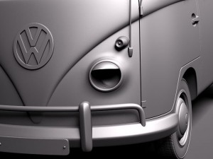 Volkswagen Camper Van 1950 3D 모델