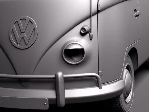 Volkswagen Camper Van 1950 3D Model