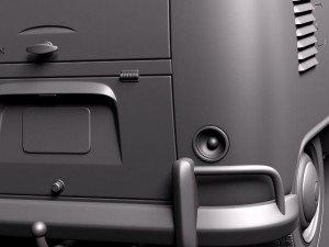 Volkswagen Camper Van 1950 3D 모델