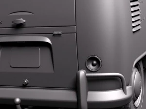 Volkswagen Camper Van 1950 3D Model