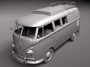 Volkswagen Camper Van 1950 3D Model