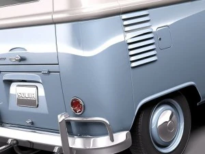 Volkswagen Camper Van 1950 3D Model