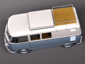 Volkswagen Camper Van 1950 3D 모델
