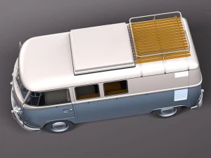 Volkswagen Camper Van 1950 3D Model
