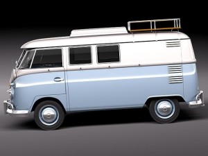 Volkswagen Camper Van 1950 3D 모델