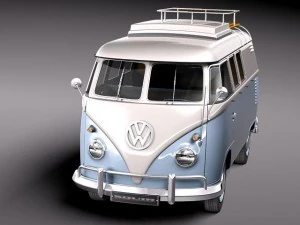 Volkswagen Camper Van 1950 3D Model