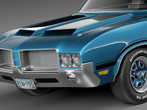 Oldsmobile Cutlass 442 1971 3D Model