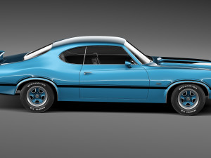 Oldsmobile Cutlass 442 1971 Modelo 3D