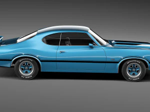 Oldsmobile Cutlass 442 1971 3D Model