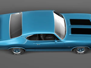 Oldsmobile Cutlass 442 1971 3D Model