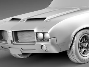Oldsmobile Cutlass 442 1971 3D Model