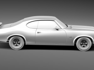 Oldsmobile Cutlass 442 1971 Modelo 3D