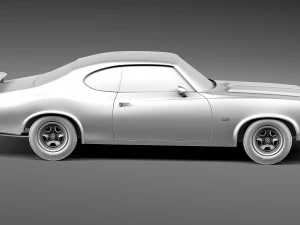 Oldsmobile Cutlass 442 1971 3D Model