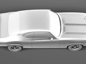 Oldsmobile Cutlass 442 1971 3D Model