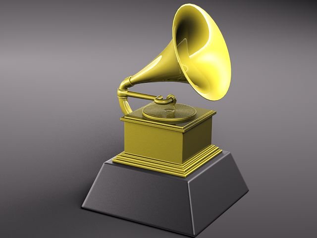 Grammy Award 3Dモデル .c4d .max .obj .3ds .fbx .stl .blend 