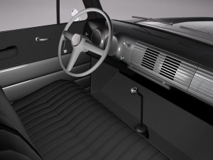 F-1 Pickup Truck Hot Rod 1950 Modelo 3D