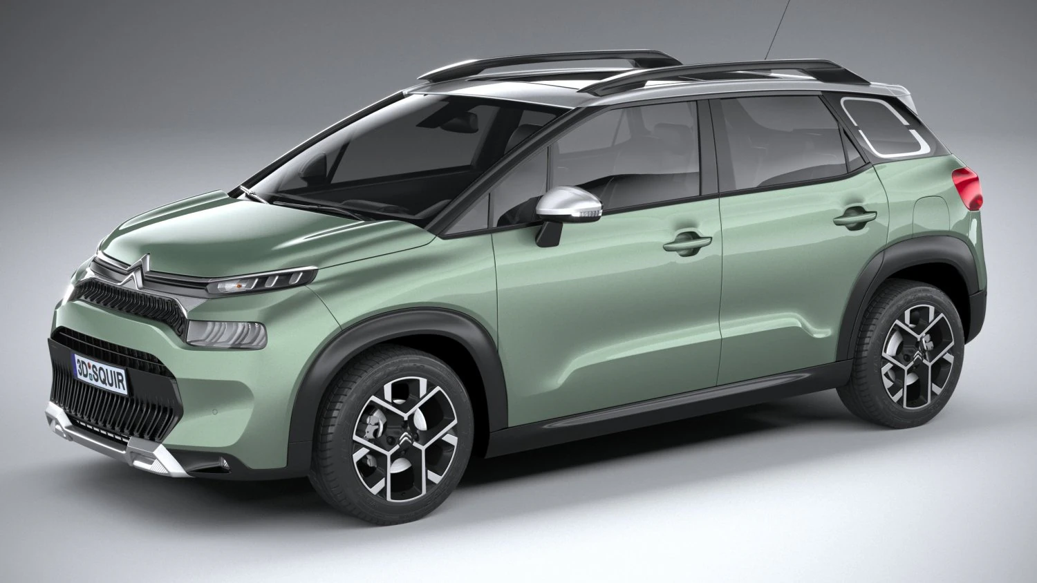 Citroen C3 Aircross 2022 3D Model .c4d .max .obj .3ds .fbx .stl .blend 