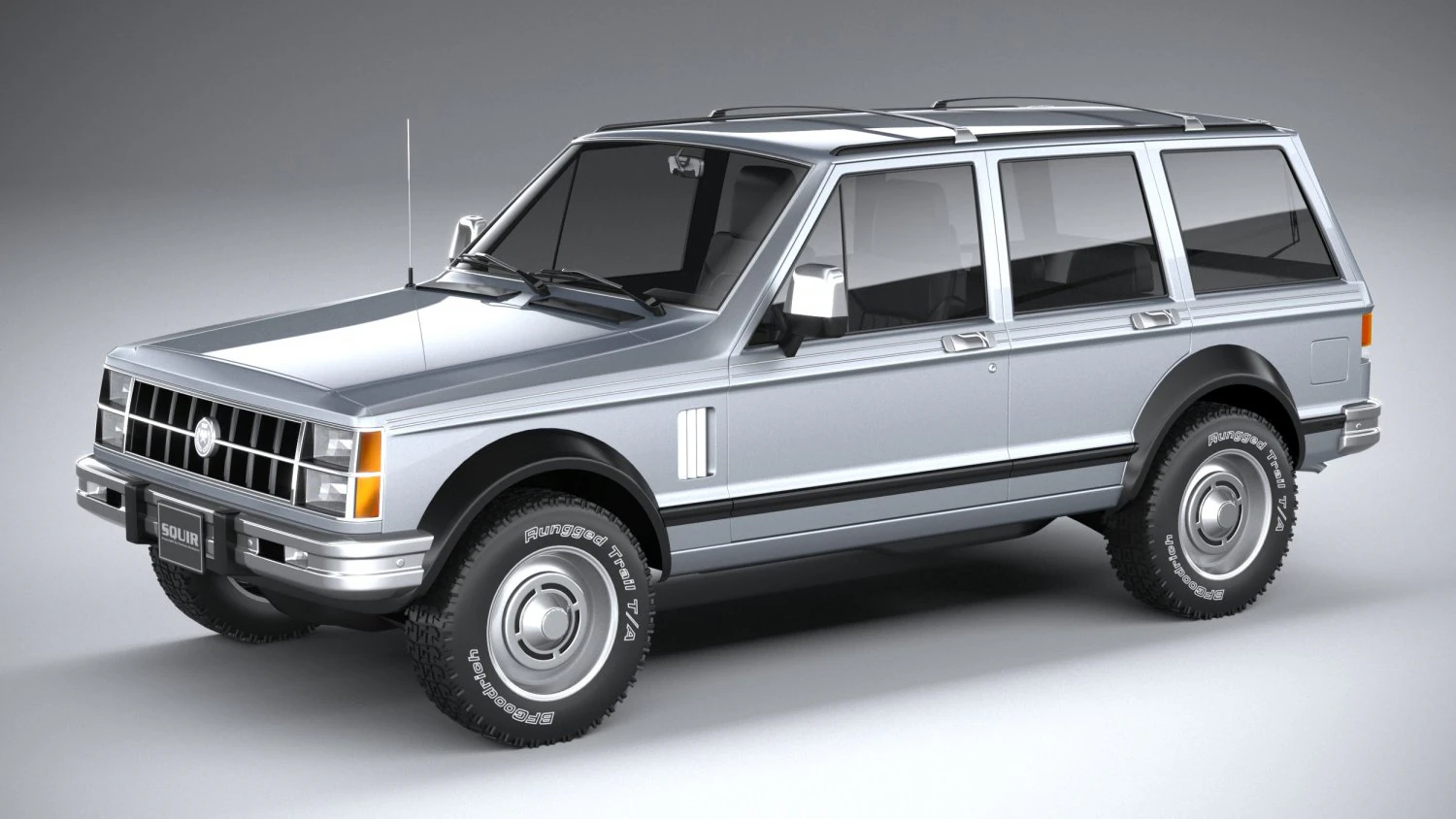 Generic Classic SUV 3D Model .c4d .max .obj .3ds .fbx .stl .blend 