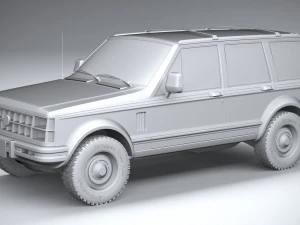 Generic Classic SUV 3D Model