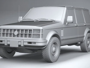 Generic Classic SUV 3D Model