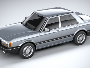 Generic Sedan 1980 3D Model