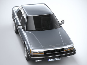 Generic Sedan 1980 3D Model