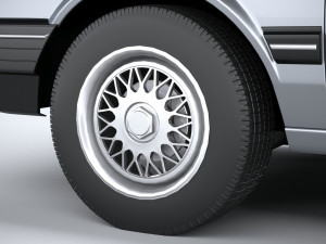 Generic Sedan 1980 3D Model