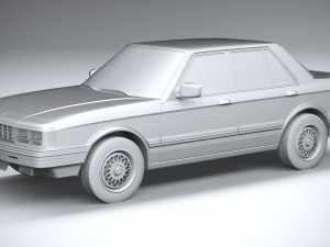 Generic Sedan 1980 3D Model