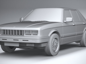 Generic Sedan 1980 3D Model