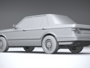 Generic Sedan 1980 3D Model