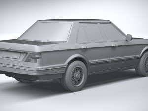 Generic Sedan 1980 3D Model