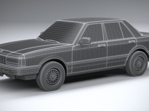 Generic Sedan 1980 3D Model