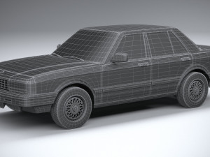 Generic Sedan 1980 3D Model