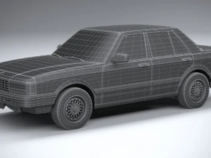 Generic Sedan 1980 3D Model