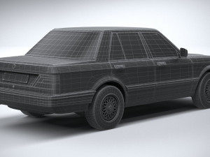 Generic Sedan 1980 3D Model
