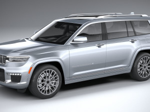jeep grand cherokee l 2021 3D Model
