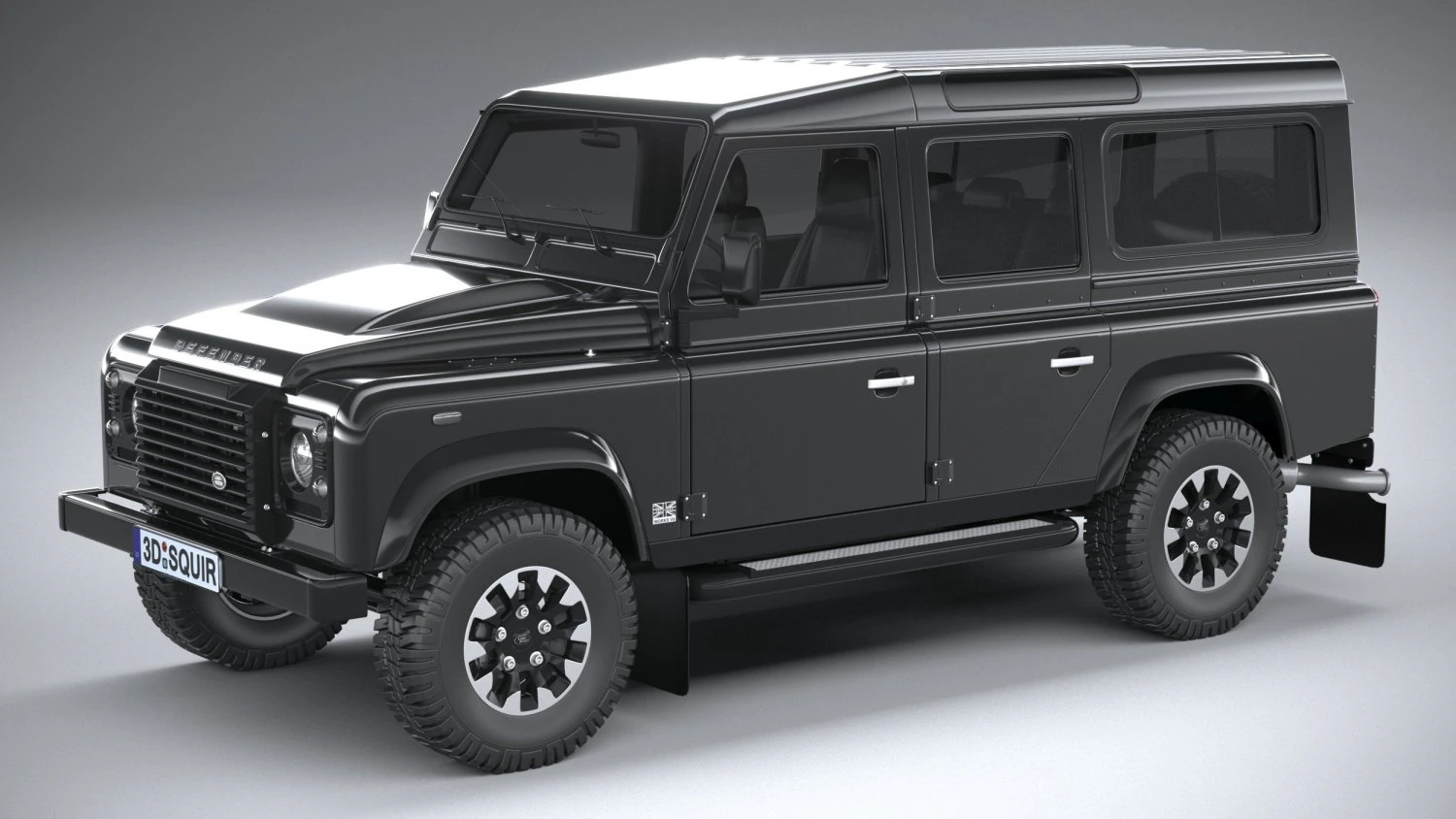 Land Rover Defender Works V8 4-door 2018 3D Model .c4d .max .obj .3ds .fbx .stl .blend