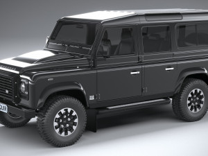 land rover defender works v8 4-door 2018 3D Model