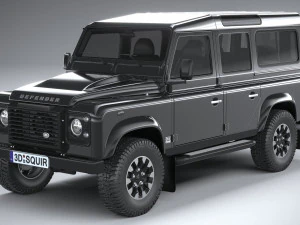 Land Rover Defender Works V8 4-door 2018 3D Model